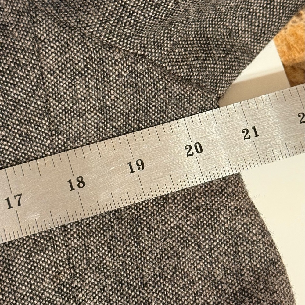 Cabi Shakespeare Tweed Overcoat Grayish/Brown Size 12 Wool Blend Knee Length - Picture 13 of 16